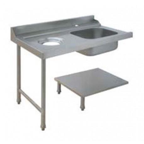 Table à paniers 500 x 500 ou 600 x 500 de prélavage pour machines - 80207_0