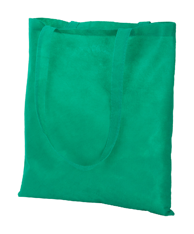 Tote bag publicitaire - non-tissé - coutures cousues - anses longues - 70 g/m² - couleur verte_0