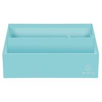 TRIEUR VERTICAL / PORTE LETTRES 3 COMPARTIMENTS CARTON AQUAREL - COULEURS ASSORTIES - LOT DE 4