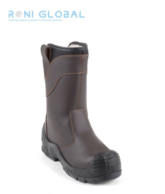 Botte de sécurité fourrée homme S3 HI CI SRC - UNITAN FOURRÉ GASTON MILLE - cuir pleine fleur et semelle tout terrain_0