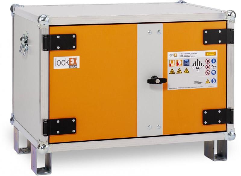 Armoire anti-feu batteries avec pieds 8/5 LockEX 2.0 Premium 230 V - CEMO - 12111F_0
