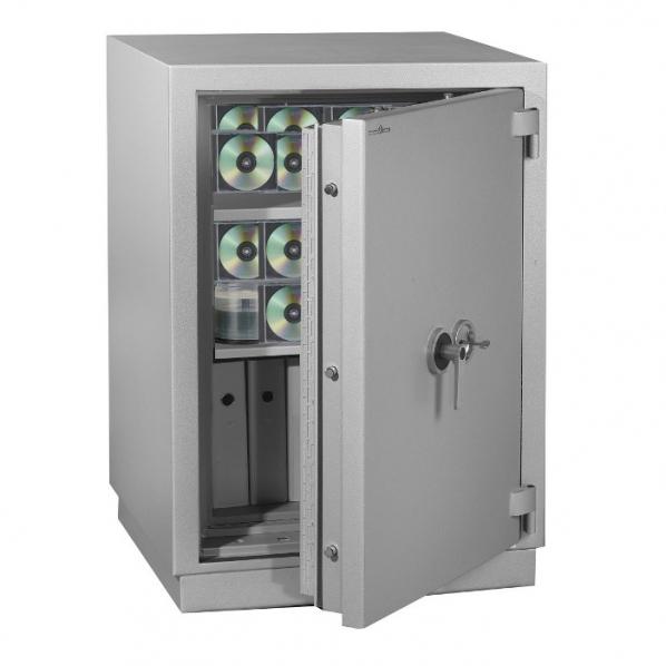 Armoire forte ignifuge magnétique MEDIA DUO 240L - clé ou code - assurable 35 000 euros - protection documents et supports numériques_0