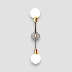 Bistromania Applique murale BRASSERIE 2 Globes - H 83 cm - LL014_0