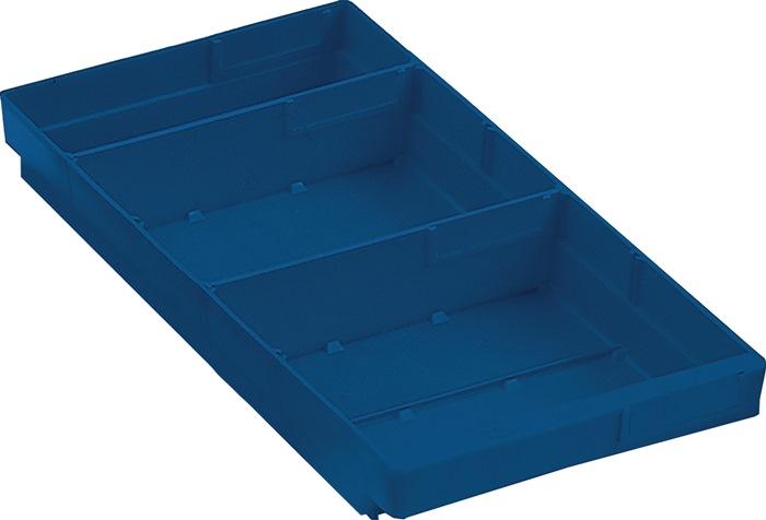 Boîte de rangement pour étagère L400xl240xH65mm bleue en polypropylène antichoc - RASTERPLAN_0