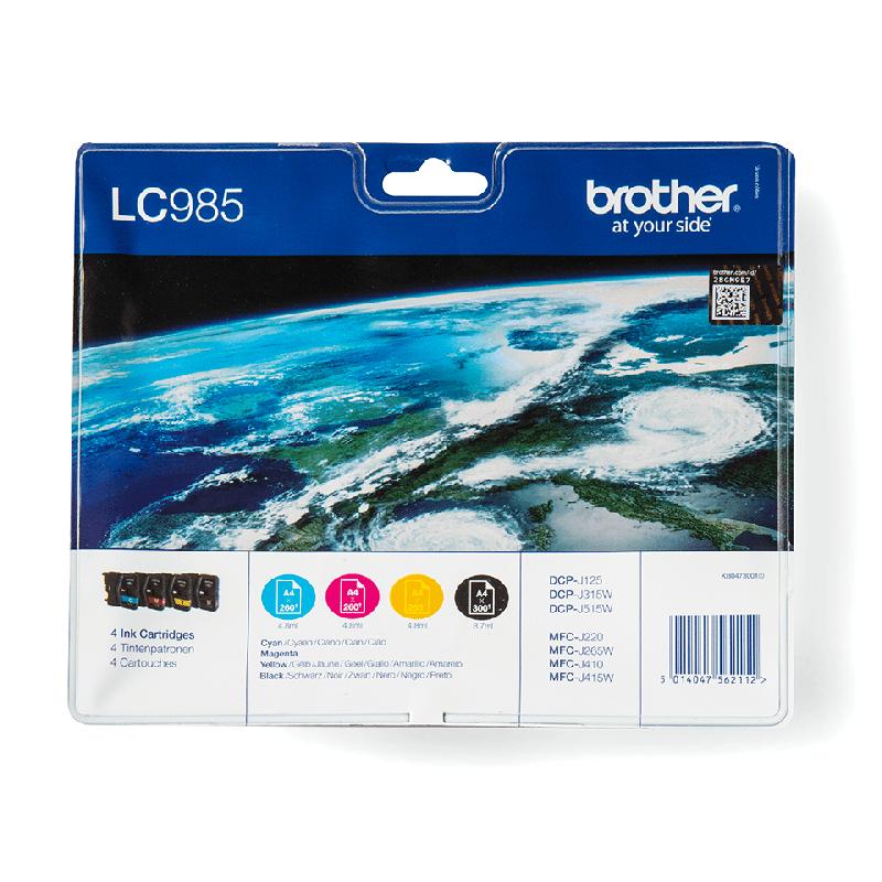 Brother LC985VALBP - Pack de cartouches d'encre originales_0