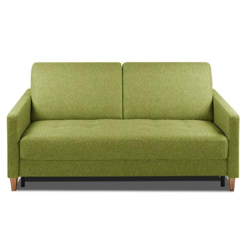 CANAPÉ CONVERTIBLE OGGETTO MATELAS 16 CM SYSTÈME EXPRESS SOMMIER LATTES 120CM RENATONISI TWEED VERT_0
