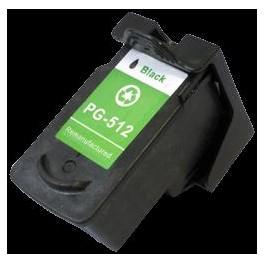Cartouche d'encre compatible écologique Canon Pixma MP240/MX330/MP480/MP260 (PG-512) - Noir 12ml - Réf : 08512BK_0