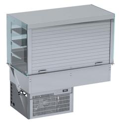 Combisteel Vitrine réfrigérée murale encastrable avec couvercle de nuit avec store GN5/1 - 7422242925942_0
