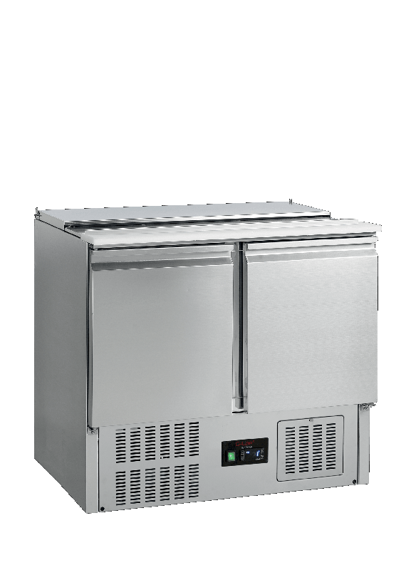 Comptoir réfrigéré pour saladette GN1/1 TEFCOLD GS92 - Plage de température +2 à +10°C - Dégivrage automatique_0
