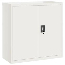 Décoshop26 - Caissons à tiroirs meuble de bureau 90 x 40 x 90 cm acier blanc DEC024530 - blanc 3000254752530_0