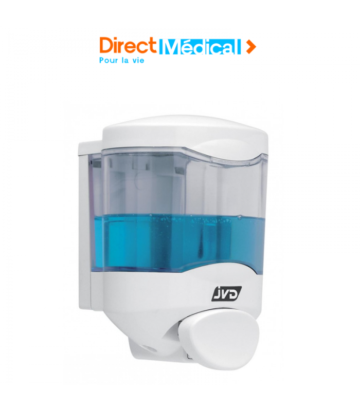 Distributeur de gel hydroalcoolique et savon liquide - Pompe silicone longue durée - 450 mL - Fermeture à clé - Marque Lohmann Rauscher_0