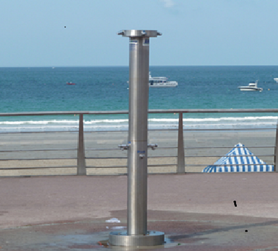douche exterieure inox 316 l de plage - piscine - camping