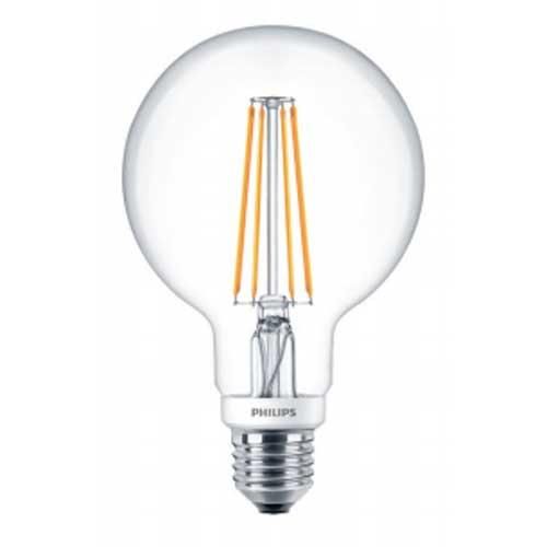 Ampoule LED Philips E27 Globe 95 - Effet filament - 7W équivalent 60W - 2700K /827 - Dimmable - 230V_0