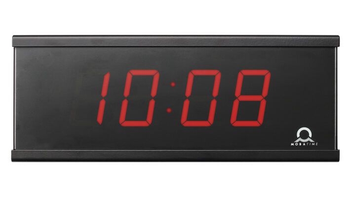 Eco-M-DC - Horloges numériques Mobatime - 57 mm pour une visibilité de 25 à 30 m - IP54_0