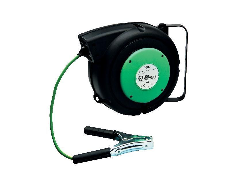 Enrouleur électrique à rappel automatique à ressort - P502 - 11m - IP42 - Certifié CE_0