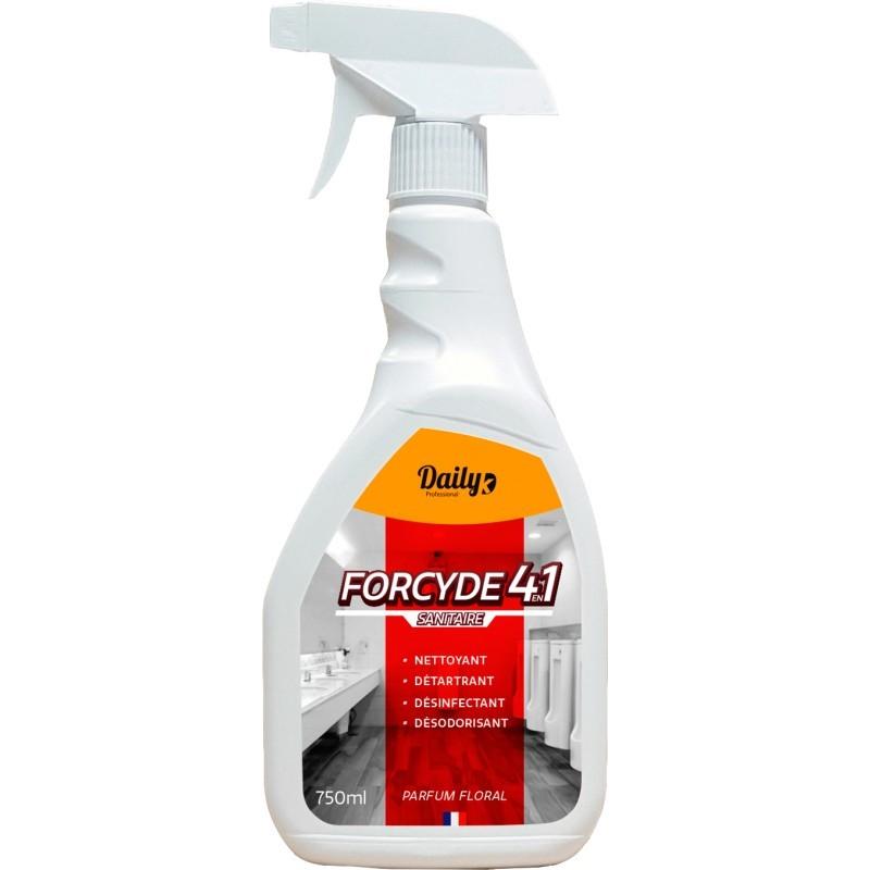 FORCYDE 4 EN 1 Nettoyant désinfectant sanitaire DAILYK - Spray 750ml_0
