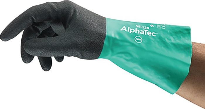 Gant de protection chimique Alphatec 58-128 taille 8 gris EN 374, EN 388 catégorie EPI III ANSELL_0