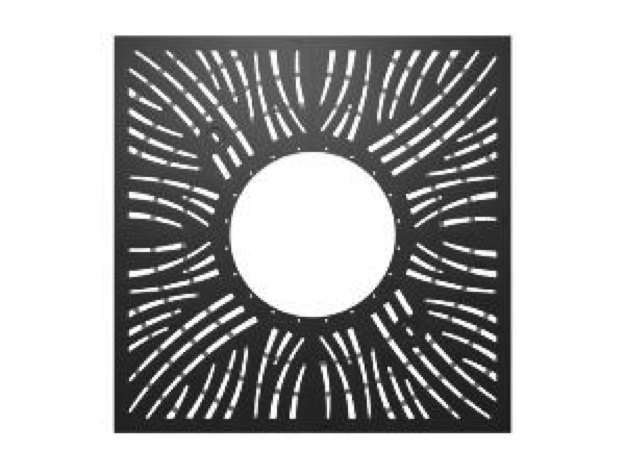 Grille d'arbre en fonte grise - SERPO 5,0 - Q1500 / R620 - 4S - résistance 5T pour trottoir et rue_0