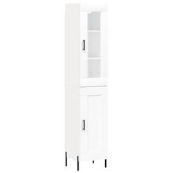 Helloshop26 - Buffet bahut commode armoire meuble de rangement organisateur cuisine salle de séjour salon haut 34,5 x 34 x 180 cm 02_0032373 - 300021_0