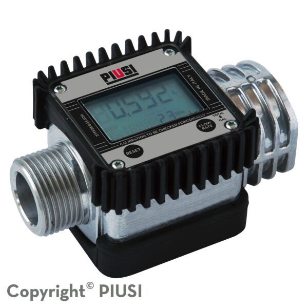 K24 - débitmètre électronique carburant - piusi spa - liquide : gasoil - l'écran affiche également le débit supporté, jusqu'à un maximum de 120 l/min_0