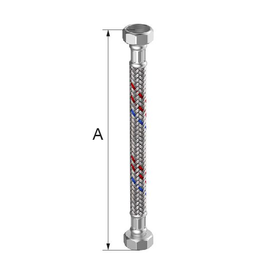 M5725.1227.50 - flexible métallique - flamco - meiflex silicone 3/4 f/f x 500_0