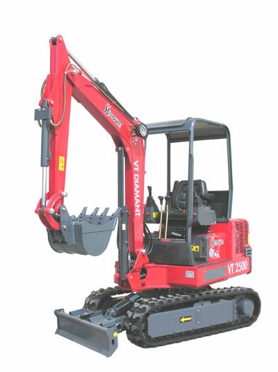 Mini-excavateur VT2500 - 2.5 tonnes - Moteur Yanmar 24 CV - Châssis chenillé agrandissable_0