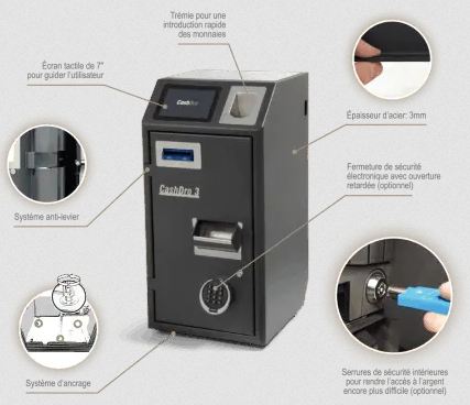 Monnayeur automatique sûr et polyvalent pour tous les commerces - CashDro 4+_0