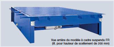 Niveleur de quai hydraulique - modèle à cadre suspendu - avec cadre autoporteur et cornières d'ancrage_0