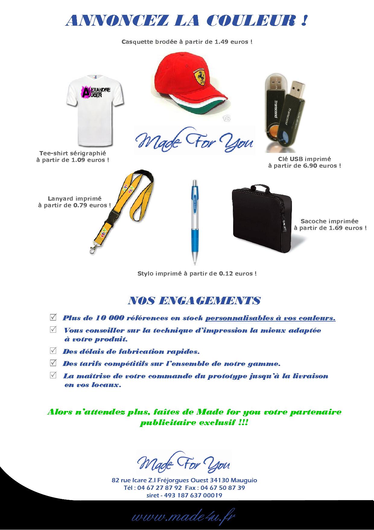 Objets publicitaires personnalisables - Textile, bagagerie et plus de 10 000 références_0