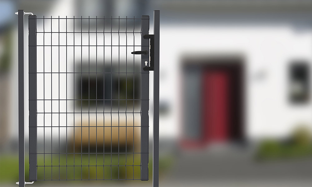 Portillon grillagé ZEPHYR® - droit - en acier - fabrication française - usage résidentiel_0