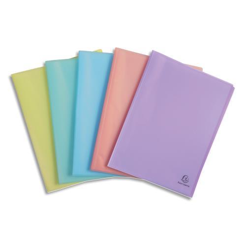 PROTEGE DOCUMENT EXACOMPTA CHROMALINE 50 POCHETTES/100 VUES PP 5/10E - COLORIS ASSORTIS PASTEL