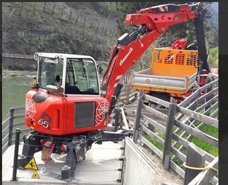 Pelle araignée R65 Super Power - compacte, moteur Kubota 100 Hp, adaptée pour grandes pentes_0