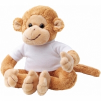 Singe peluche avec tee-shirt personnalisable_0