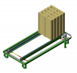 Train de stockage de piles - Machine pour palettes Platon - Poids 1279 kg - Dimensions et capacités optimales_0