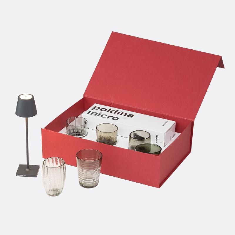 Zafferano Ensemble De 6 Verres Bicolores De La Collection Melting Pot En Verre Décoré - Vert Et Aigue-Marine - Safran - multicolore 8056300195887_0