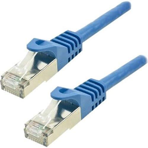 MCL FCC7BMSF-0.3M/B - Câble réseau RJ45 Cat7 S/FTP 0,3 m - Bleu - Débit 10 Gbit/s - Fréquence 600 MHz_0