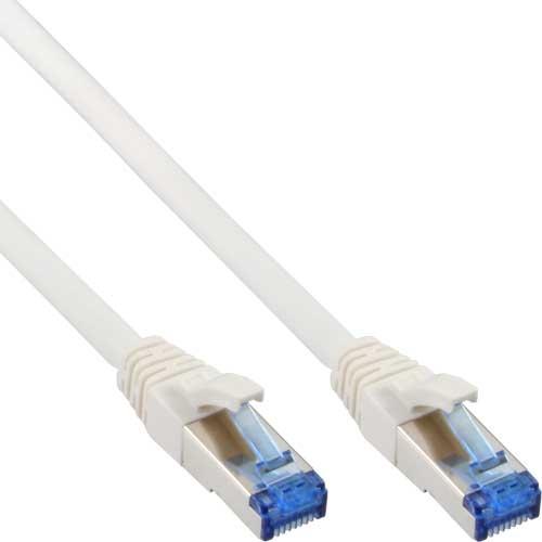 Câble RJ InLine 76802W - Cat6A 2m - Blanc - Taux de transfert 10000 Mbit/s_0
