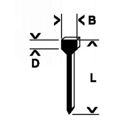 BOSCH 1609200393 - Lot de 1000 clous de voirie 14 mm_0