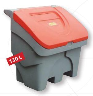 Bac à sel en polyéthylène recyclable - 130 litres - insensible au froid et corrosion - 90144_0