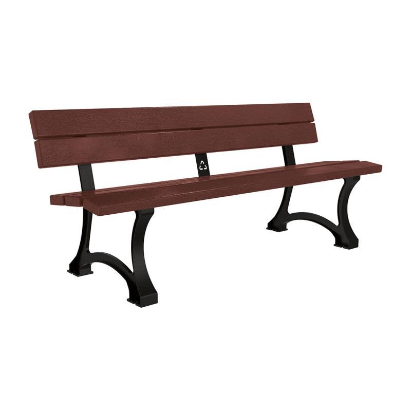 Banc plastique recyclé et acier mora ref : 209680.9005_0