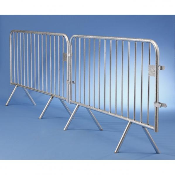 Barrière de police légère et sécurisée - 14 barreaux - 2m - Barrière Vauban - Fabrication Mottez_0