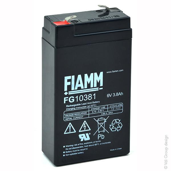 BATTERIE PLOMB AGM FG10381 6V 3.8AH F4.8_0