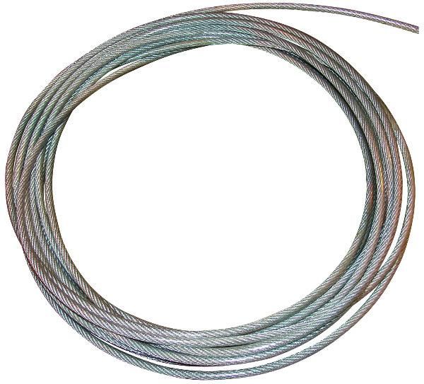 CABLE ACIER/GALVA 6,0>8MM PVC REVETU LE METRE