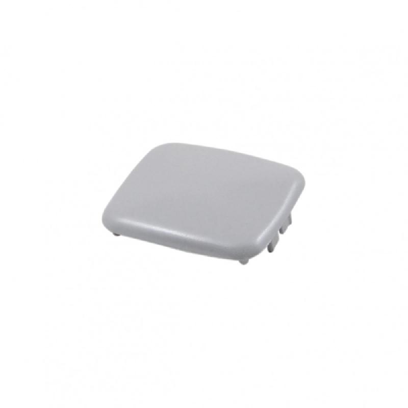 Chapeau de poteau en fonte d'aluminium thermolaqué - Gris clair - H.1.7 x L.5 x P.6.5 cm - Garantie 10 ans_0