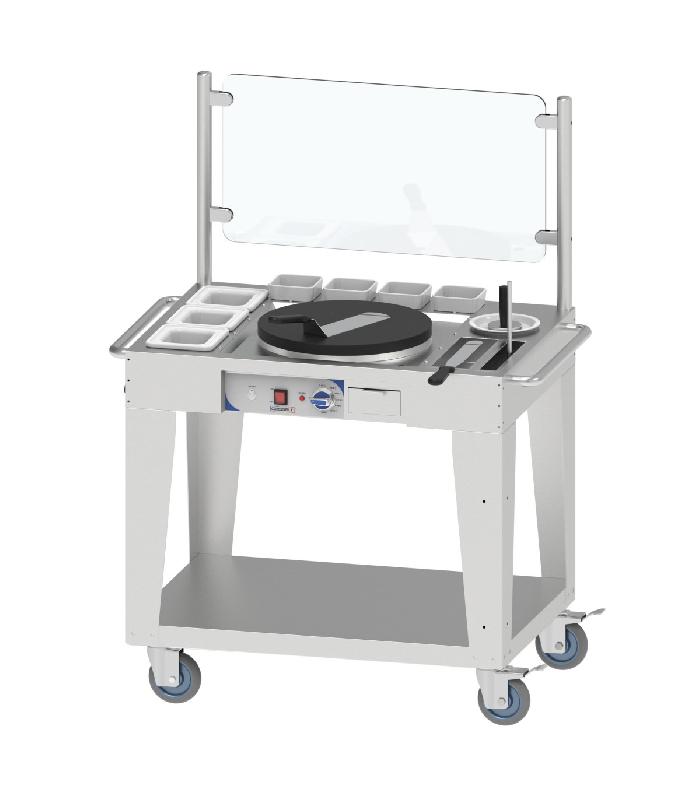 Chariot ambulant pour crêpes professionnel - 2700 w - CSAC_0