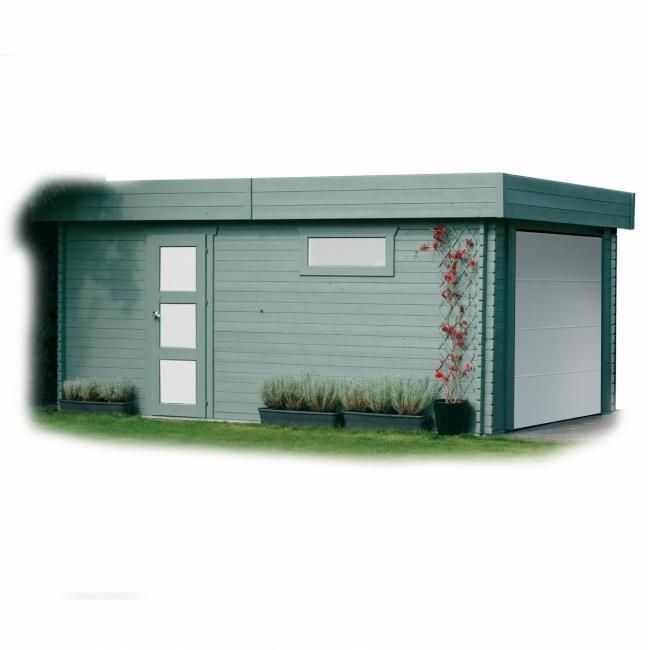 Garage métallique 3,38x5,76x2,43m ProShed®, Anthracite - Dancovershop FR