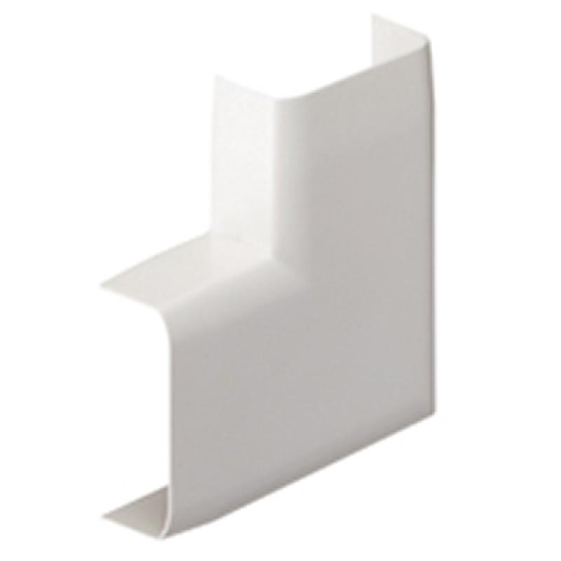 Lot de 2 angles plats blanc en PVC - Accessoires de finition pour moulure - Hauteur 3,4 cm x Profondeur 1,5 cm_0