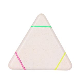 Marqueur fluorescent original de trois couleurs en paille de blé - Mocar 21612_0
