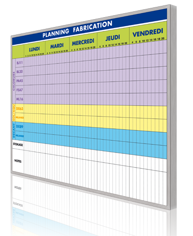 Tableau de planning - tous les fournisseurs - magnetoplan planning - set  mini planning - tableau planning magnétique - paperboard - tableau planning  mural page 3