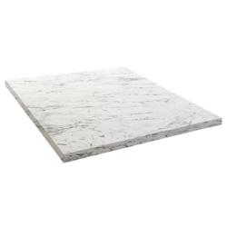 Restootab - Plateau 90x90 decor marbre calacata - blanc Bois manufacturé PL-9090M-CALAC_0